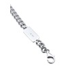 Kuzzoi 0204362022 Men's Silver Bracelet with Curb Links (5 mm)