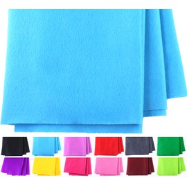 GLOREIEY Soft Felt Fabric 36"x54" 1.4mm Thick for DIY, Sewing, Bulletin Boards, Craft Projects (Sky Blue, 1 Yard)