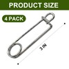 Minnow Trap Clips, Stainless Steel Live Bait Trap Lock Fasteners