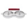 Double Hamburger, Aluminium Alloy Burger Patty Maker with Wooden Handle,