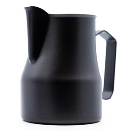 Evergreen Coffee | Espresso Accessories | Precision Latte Art Milk Pitcher, 16oz, Commercial Grade Stainless Steel, Milk Steam Frothing Jug, For Espresso Machines, Breville Espresso Machines (Black)