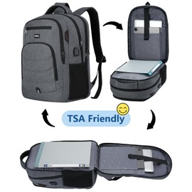 kadilong Laptop Backpack for Men,School Backpack for Teens Boys Extra Sturdy 17,3 Inch School Book Bag with USB Port for College Business,Water Resistant