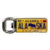 Alaska License Plate Bottle Opener with Magnet (Moose)