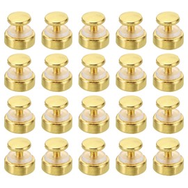 PATIKIL M4x12 Standoff Screws with Spacers, 20 Pack Wall Mounting Hardware Thumb Screw Fasteners for Acrylic Glass Signs Mirrors, Gold Tone 12mm