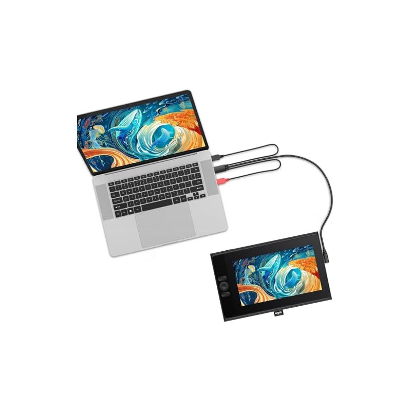 UGEE 3 en 1 Cable Compatible con Tableta Gráfica con