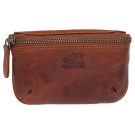 Branco Small Luxury Leather Men's Bum Bag Biker Bag Waist Bag Money Belt 13.5 cm Various Colours, Cognac