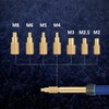 8 Pcs Soldering Iron Tips, Heat Set Insert Tool Threaded