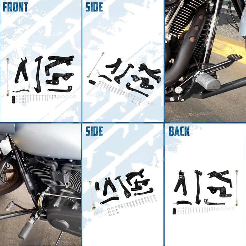 Forward Control Kit Complete Levers Linkage Fit for Harley Street