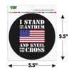 Graphics and More I Stand for The Flag Kneel Cross