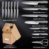 Kuisine Premium Knife Set,One Piece Molding High Carbon Stainless Steel