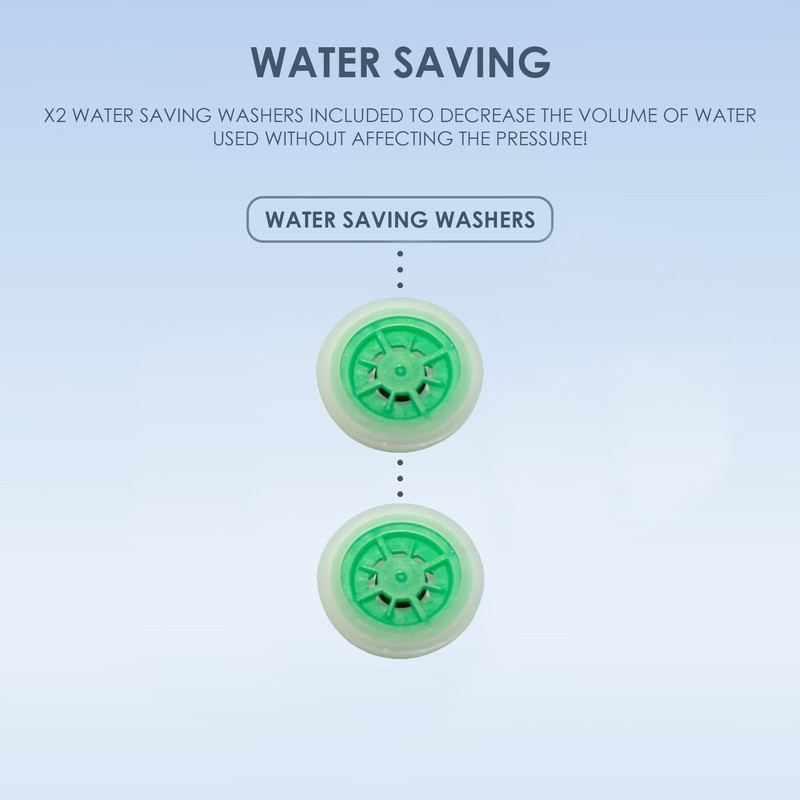 AQUALONA® Chrome Hose for Handheld Shower Head - Rub Clean