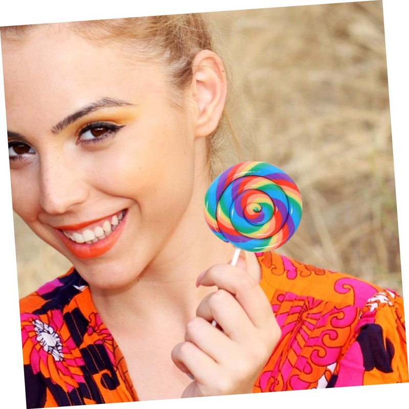 Alasum 4pcs Simulation Lollipop Toys Candy Clay Candy Decoration Party