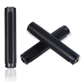 4 Pack 1/4 Inch TRS/TS Coupler, 6.35 mm Female to Female Audio Connector TRS Stereo TS Mono Jack Connector Extension Jack Stereo Adapter Joiner for Amplifier Speaker Guitar Sound Microphone Tuner