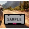 Jeep UV Printed in Tuscadero Pink Black Plated Plastic License