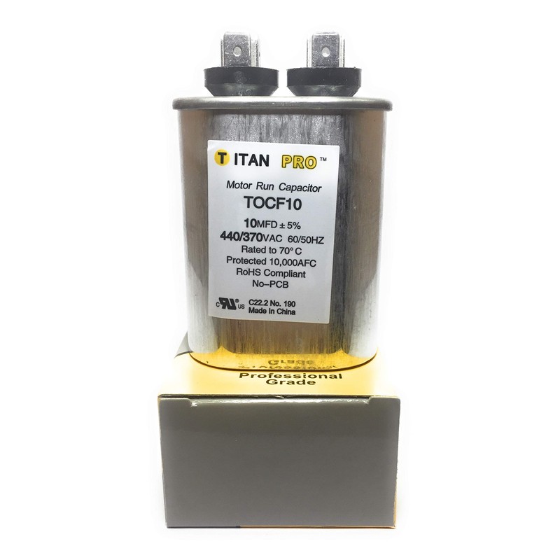 Packard TOCF10 10 MFD 440/370V Oval Capacitor