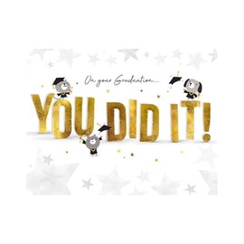 Piccadilly Greetings You Did It! Graduation Card - 8 x 6 inches