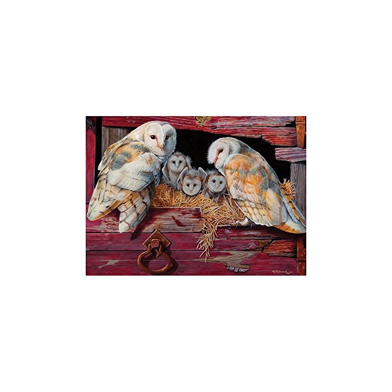 Cobble Hill Barn Owls 1000 Piece Jigsaw Puzzle