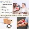 EYQV 50th Birthday Gifts Men, Bead Bracelet 50th Birthday Presents
