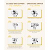 SUBORAWOS Zipper Repair Kit 20pcs Large Universal - Large Size