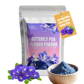 Premium Pure Butterfly Pea Flower Powder, 7.05oz/200g | Just One Ingredient, No Sugar or Additives | Natural Blue & Purple Food Coloring Butterfly Pea Powder for Baking, Smoothies & Drinks