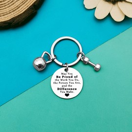 Fitness Instructor Gift Appreciation Gift Keyring Thank You Gift for Fitness Coach Workout Coach Fitness Trainer Gift Personal Trainer Bodybuilder Gym Workout Gift Employee Coworker Retirement Gift