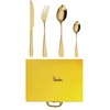 chandler 24 Pieces Cutlery Set Shiny Golden Stainless Steel 410