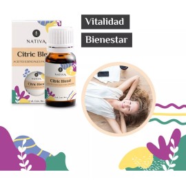 Nativa5 Aceites Esenciales Cítricos Vitalidad Aromaterapia Difusor
