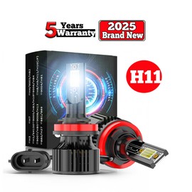 CHUSYYRAY H11/H9/H8 LED Headlight Bulbs, 60W 10000 Lumens Super Bright LED Headlights 2x