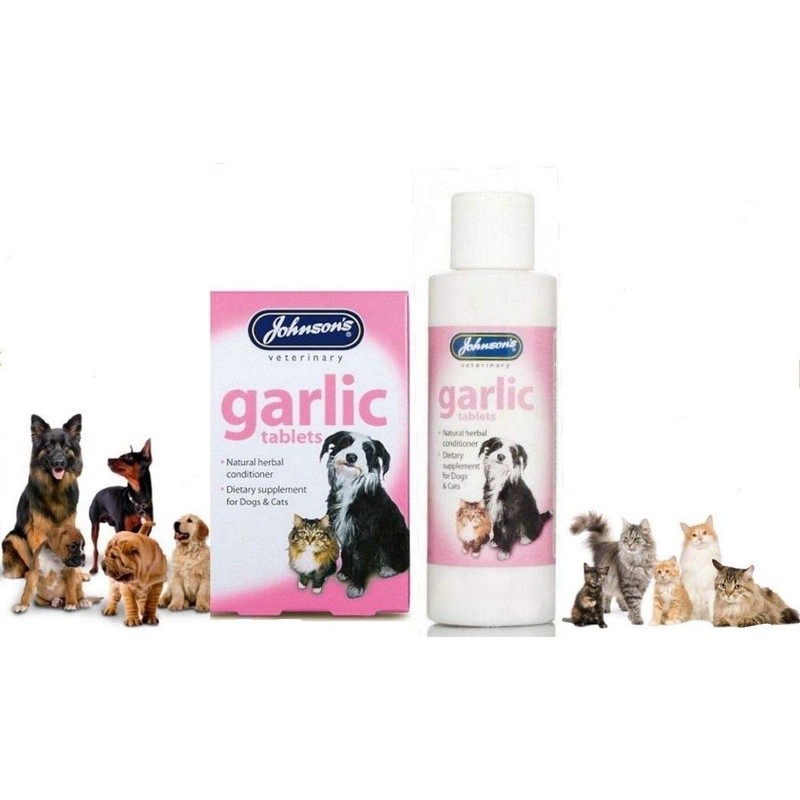 SIPW Johnson's Garlic Tablets 100% Natural Herbal Conditioner For Dogs