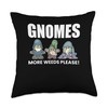 Garden Gnome Garden Design Gnomes Weeds Please Garden Gnome Throw