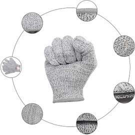 [CINECE] Work Gloves, Blade-proof, Dedicated Gloves, Non-Cut, Non-slip, Disaster Prevention, Break-proof, Gardening, Camping, Outdoor Supplies, Cut-Resistant, DIY Cut-Resistant, Level 5,