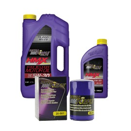 Royal Purple HMX® 5W-30 Synthetic High Mileage Motor Oil – 6 quarts and a 20-561 Extended Life Premium Oil Filter
