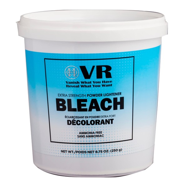 VR Blue Bleaching Hair Powder Extra Strength Lightener & Toner by Cocohoney, Made in Italy (8.75 oz (250 g))