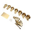 18PCS Measuring Cup Stainless Steel Gold Coffee Spoon Cup Set
