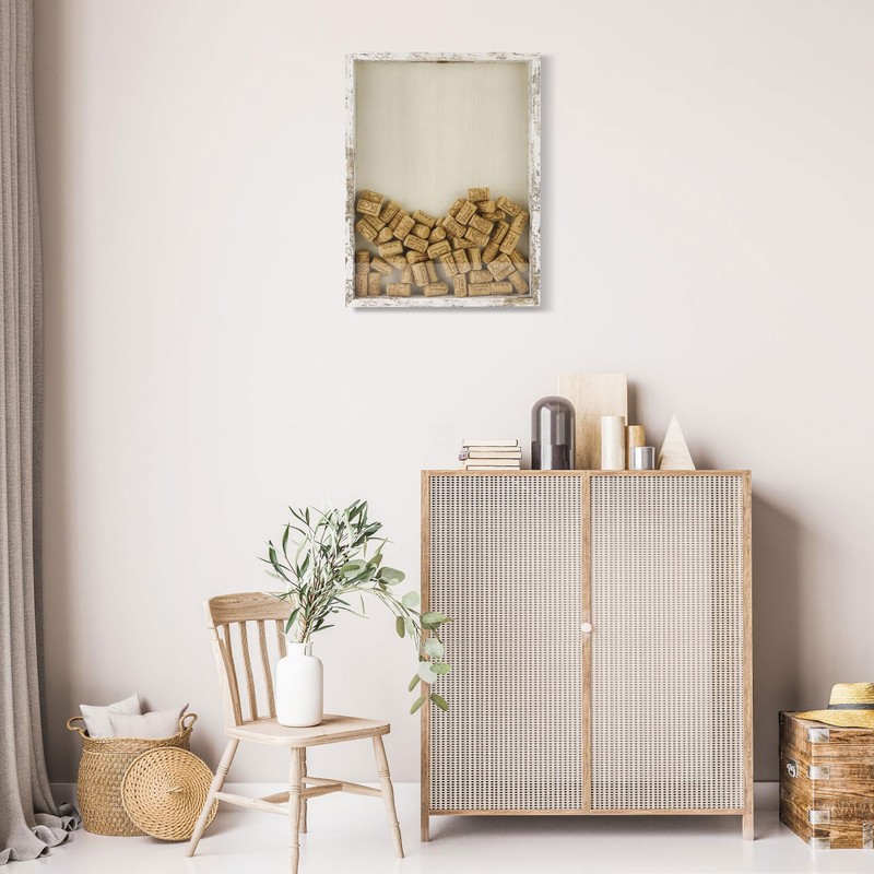 FramePro Shadow Box Seashell Collection White 12x16 Top Loading Display