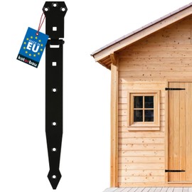 KOTARBAU® Door Hinge Door Hinge Powder Coated Shop Hinge Cross Hinge Door Hinge Black Rustproof Top 300 mm