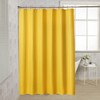AmazerBath Waffle Shower Curtain, Bright Yellow Shower Curtain Fabric with