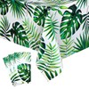Remagr Hawaiian Luau Theme Table Cloth (3 Pcs), Polyethylene, Rectangular,
