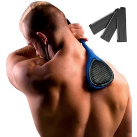 baKblade 2.0 PLUS - Afeitadora de espalda para hombre (bricolaje), mango ergonómico, afeitado húmedo o seco (cuchillas adicionales incluidas)