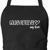 Huuraa Apron Golden Retriever My Love Gift Cotton Golden Retriever