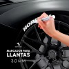 Plumon Bco Pintura Marcador Letras Llantas Moto Carro Llanta