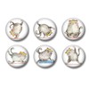 Cute Yoga Cats Exercise Themed Refrigerator Fridge Magnets - Funny