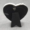 ZXT-parts 3x3 Picture Frame Heart White & Silver Edge Frame.