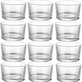 Zentriqlla 12 Pack 7 oz Small Glass Bowls, Clear Pudding Custard Cup, Small Ramekins for Parfait, Ice Cream, Snacks, Meal Prep, Dishwasher-Safe Condiment Dishes Tasting Bowls for Party Birthday