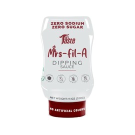 Mrs Taste Sugar Free Dipping Sauce, Zero Calories, Zero Sodium, Zero Sugar, High Fiber, Keto Friendly, Paleo Friendly, Low Calorie Condiments and Sauces (11.43oz, Mrs-Fil-A)
