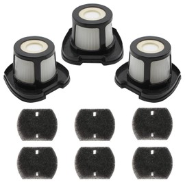 Aolleteau Filter Compatible with Bissell Pet Hair Eraser Vacuum Models 2284W, 2389, 2389D, 2390, 23903, 2390A, Compare to Part#1614203, Part#1614204 & Part#1614212 (3 Vacuum Filter & 6 Foam Filter)