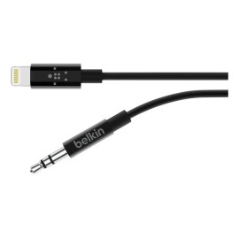 Cable de Audio Lightning a Jack 3.5 Belkin de 90 cm Negro