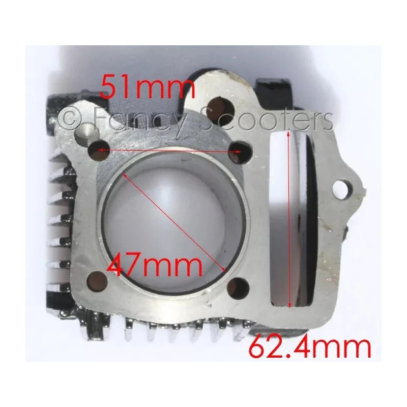 FANCY SCOOTER Kayo Fox 70, ATV 70cc Cylinder Head,Piston Top
