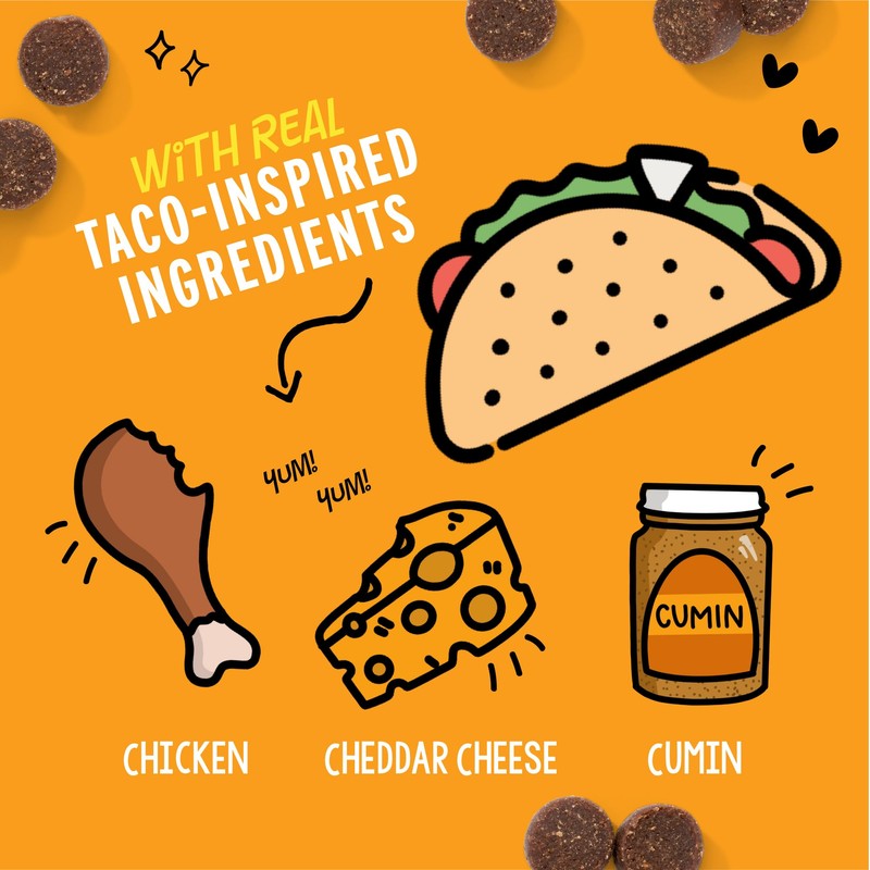 Crazy Dog Treat-Me! Mini Treats: Taco - 4 oz.