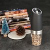 Homgeek Portable Automatic Electric Gravity Pepper Grinder Blue LED Light